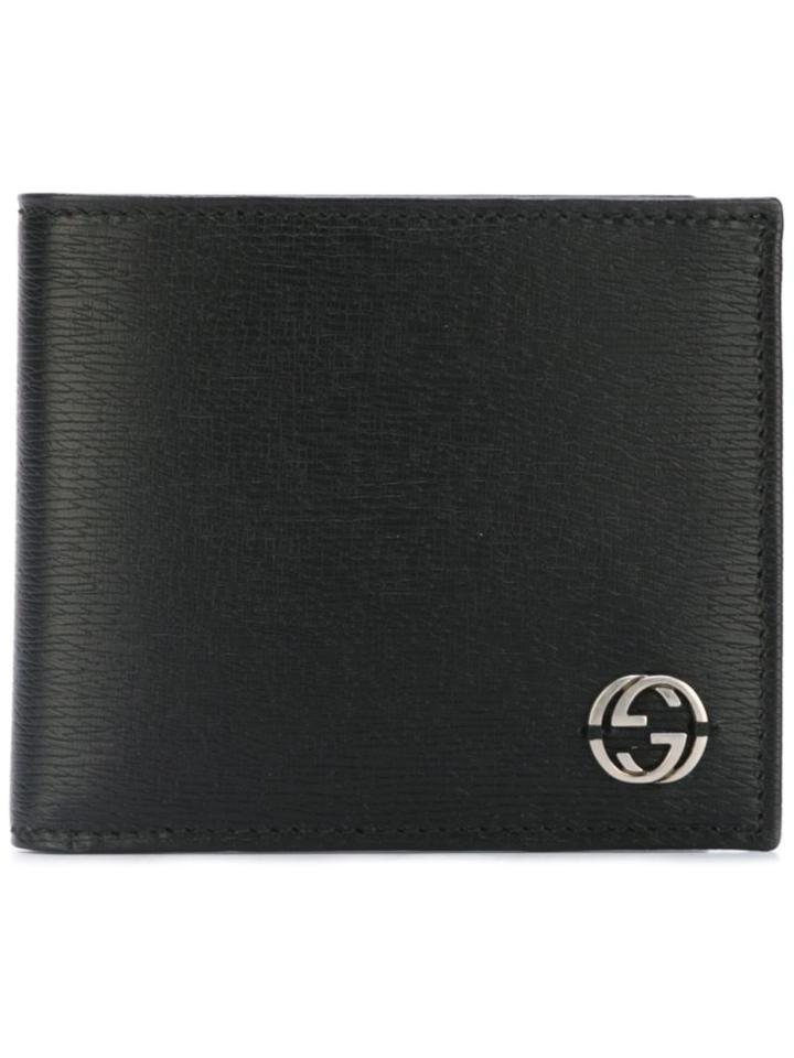 Gucci Logo Plaque Billfold Wallet