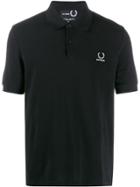Raf Simons X Fred Perry Logo Charm Polo Shirt - Black