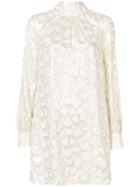 Milly Embellished Long-sleeve Dress - White