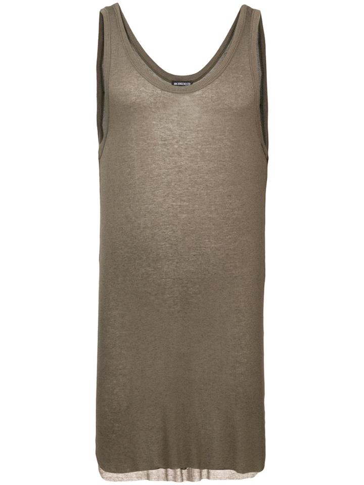 Ann Demeulemeester Cashmere Tank Top - Green