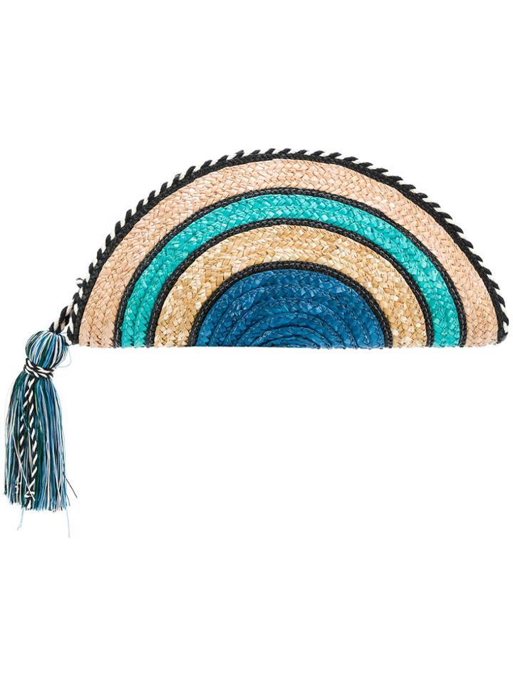 Rebecca Minkoff Straw Rainbow Clutch - Multicolour