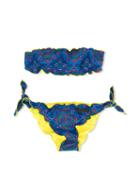 Rrd Kids - Print Bikini - Kids - Polyester/spandex/elastane/polyimide - 8 Yrs, Blue