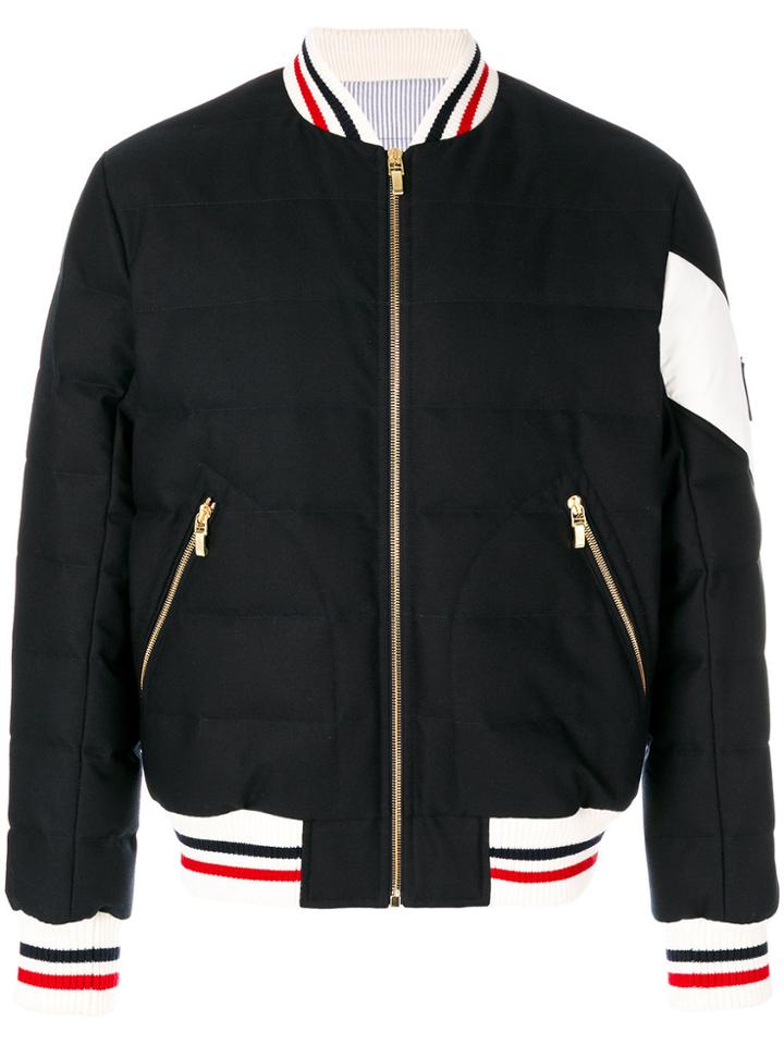 Moncler Gamme Bleu Bomber Jacket - Blue