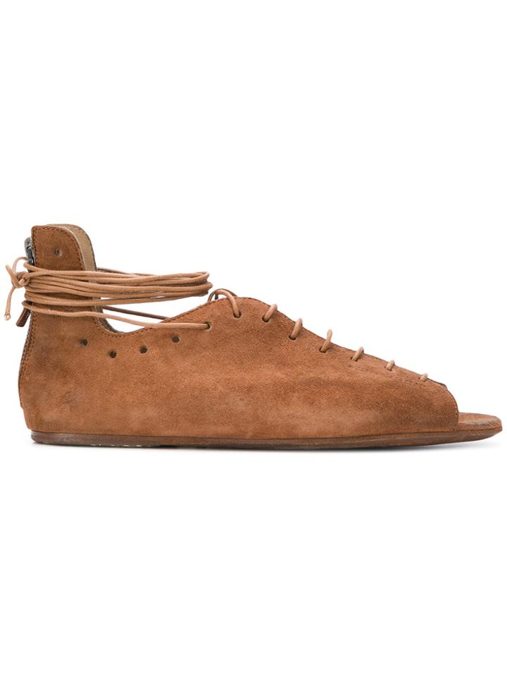 Marsèll Lace-up Sandals - Brown