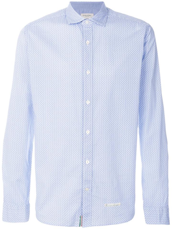 Tintoria Mattei Micro Print Shirt - Blue