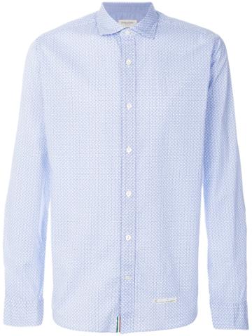 Tintoria Mattei Micro Print Shirt - Blue