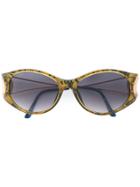 Dior Eyewear Oval Frame Sunglasses - Yellow & Orange