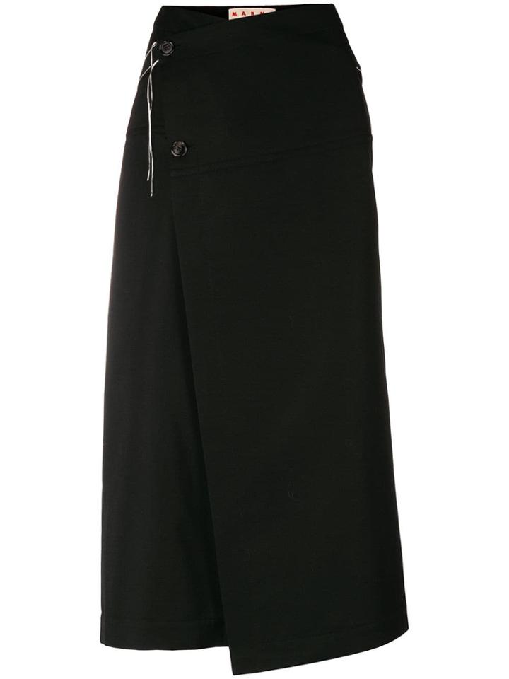 Marni Wrap-around Skirt - Black