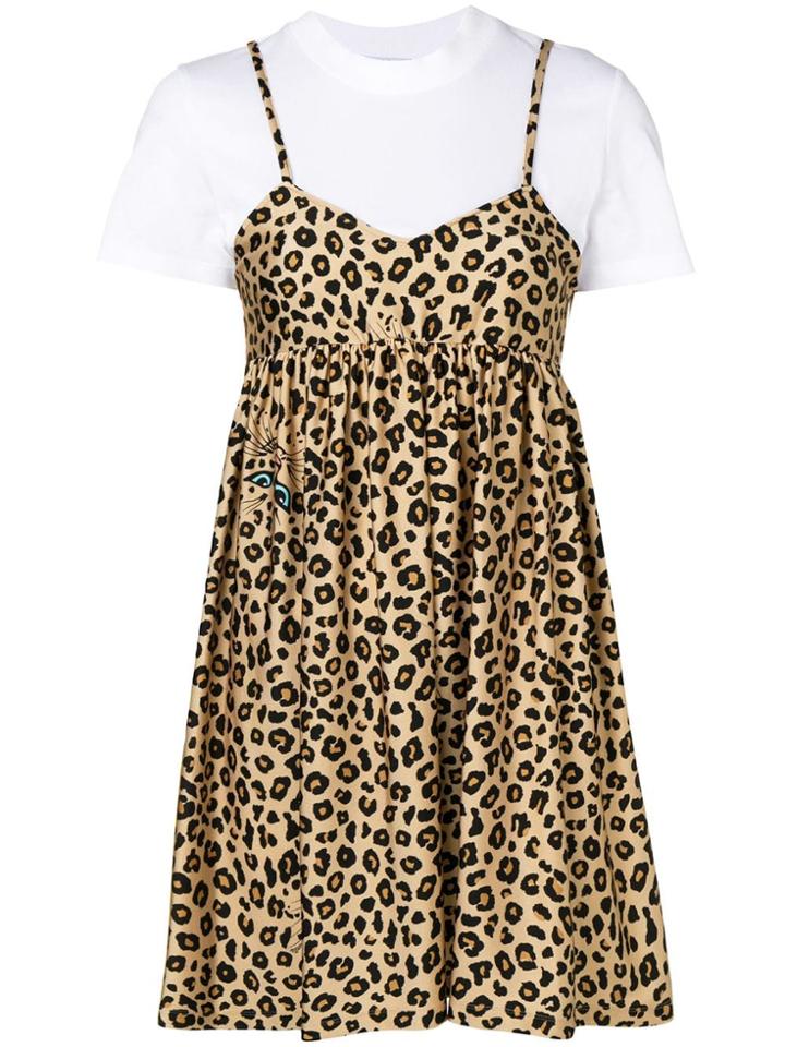 Vivetta Leopard Short Dress - Neutrals