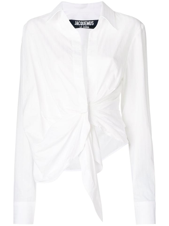 Jacquemus Asymmetric Shirt - White