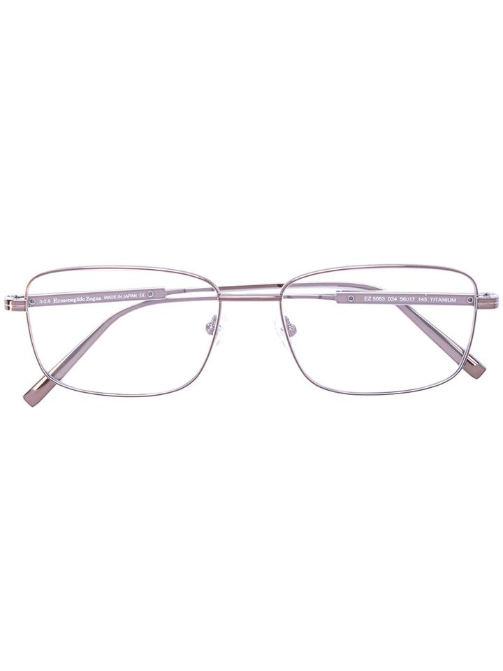 Ermenegildo Zegna - Square-frame Glasses - Men - Acetate/titanium - 56, Brown, Acetate/titanium