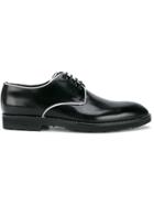 Dolce & Gabbana Contrast Piping Derby Shoes - Black