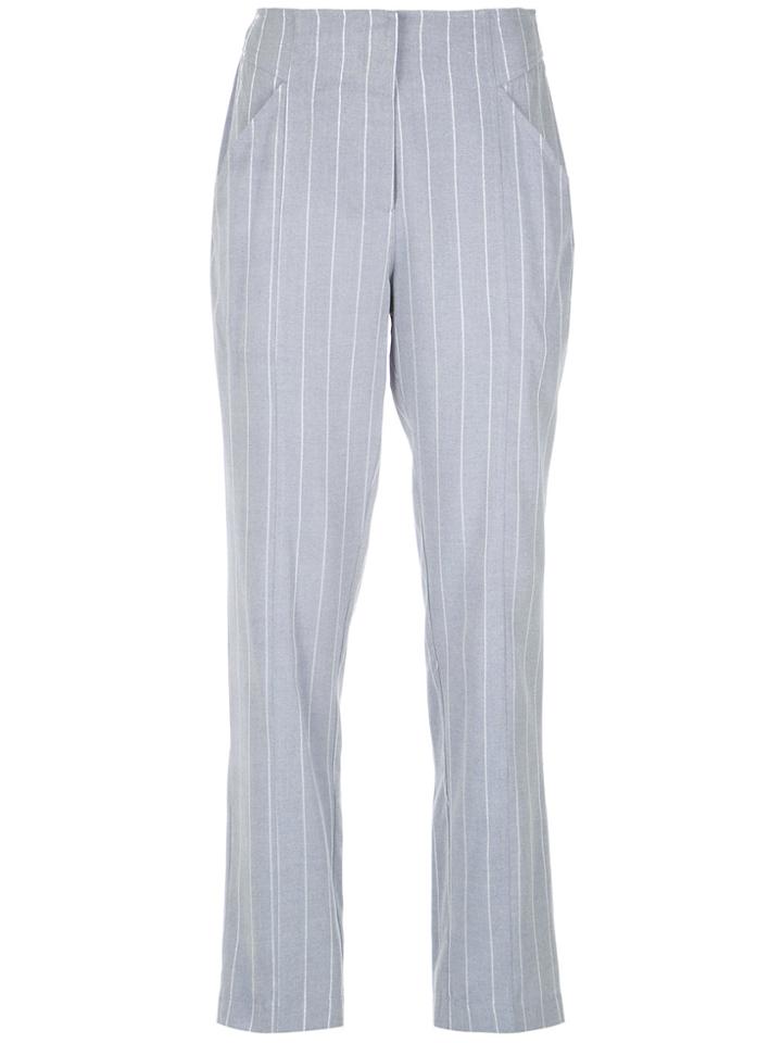 Alcaçuz Cropped Trousers - Blue