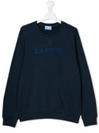 Lanvin Enfant Teen Logo Sweatshirt - Blue