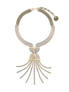Lanvin Spiral Spread Necklace, Women's, Metallic