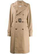 Maison Margiela Belted Trench Coat - Brown