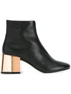 Mm6 Maison Margiela Flared Heel Boots - Black