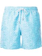 Venroy 'core Range' Printed Swim Shorts, Men's, Size: Large, Blue, Polyester