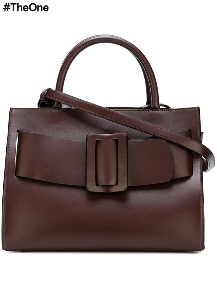 Boyy Large Tote Bag, Women's, Brown, Calf Leather