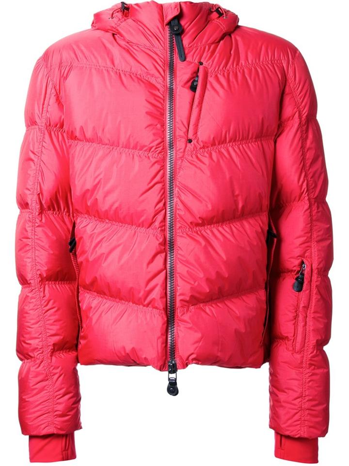 Kru Padded Hood Jacket - Red