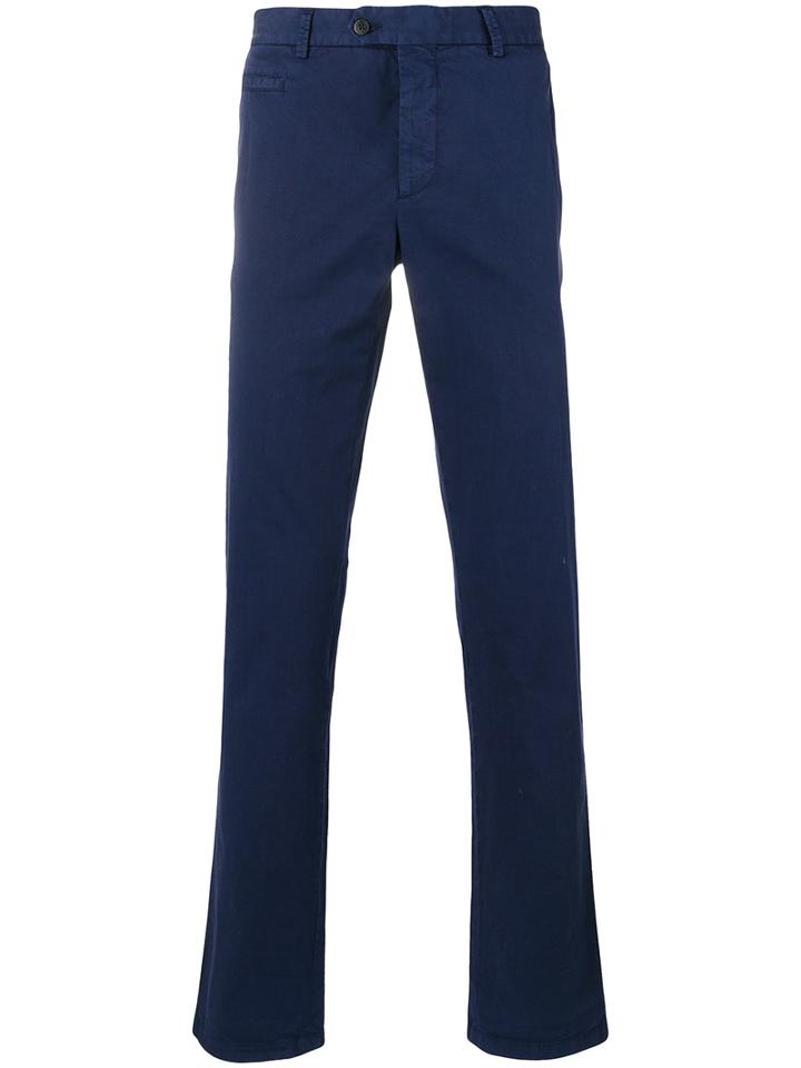 Fay - Super Slim Chinos - Men - Cotton/spandex/elastane - 54, Blue, Cotton/spandex/elastane