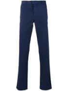 Fay - Super Slim Chinos - Men - Cotton/spandex/elastane - 54, Blue, Cotton/spandex/elastane