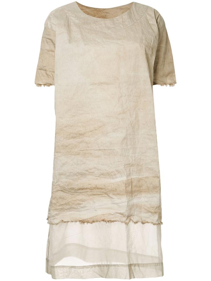 Uma Wang Panelled Dress - Metallic