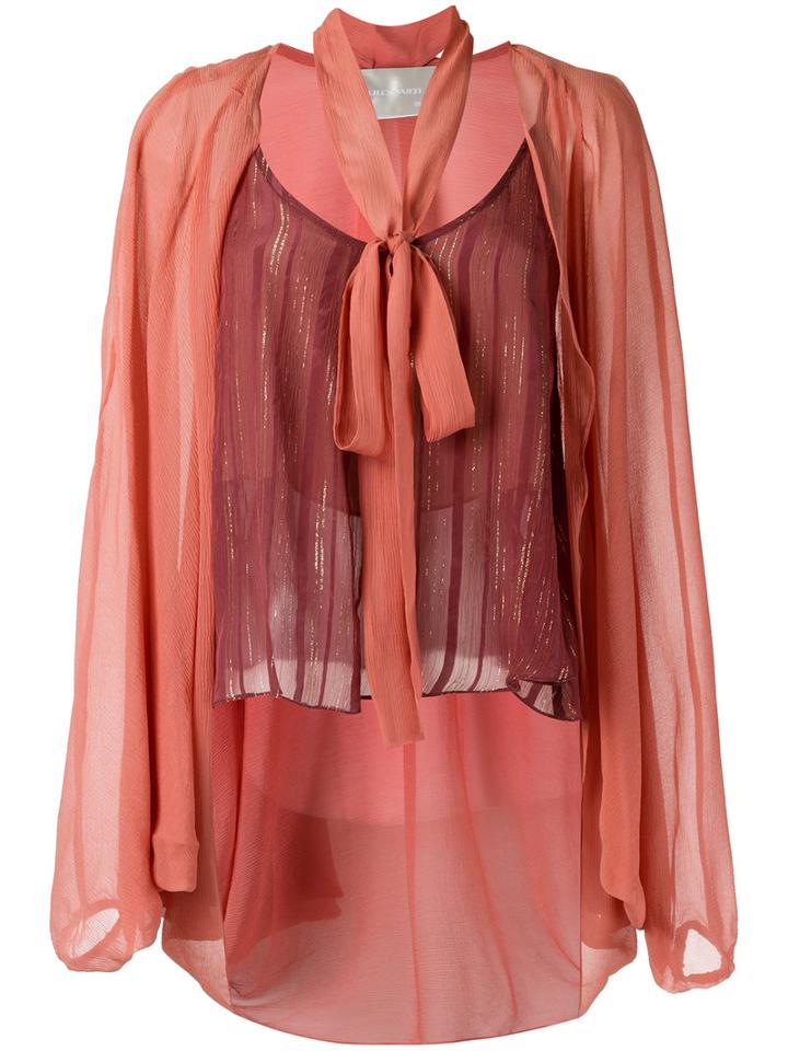 Silk Shirt - Women - Silk - 38, Red, Silk, Lilly Sarti