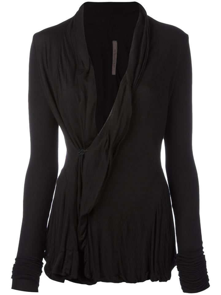 Rick Owens Lilies - Draped Cache-coeur - Women - Cotton/viscose/polyimide - 42, Black, Cotton/viscose/polyimide