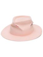 Nick Fouquet Embroidered Stripe Detail Hat - Pink