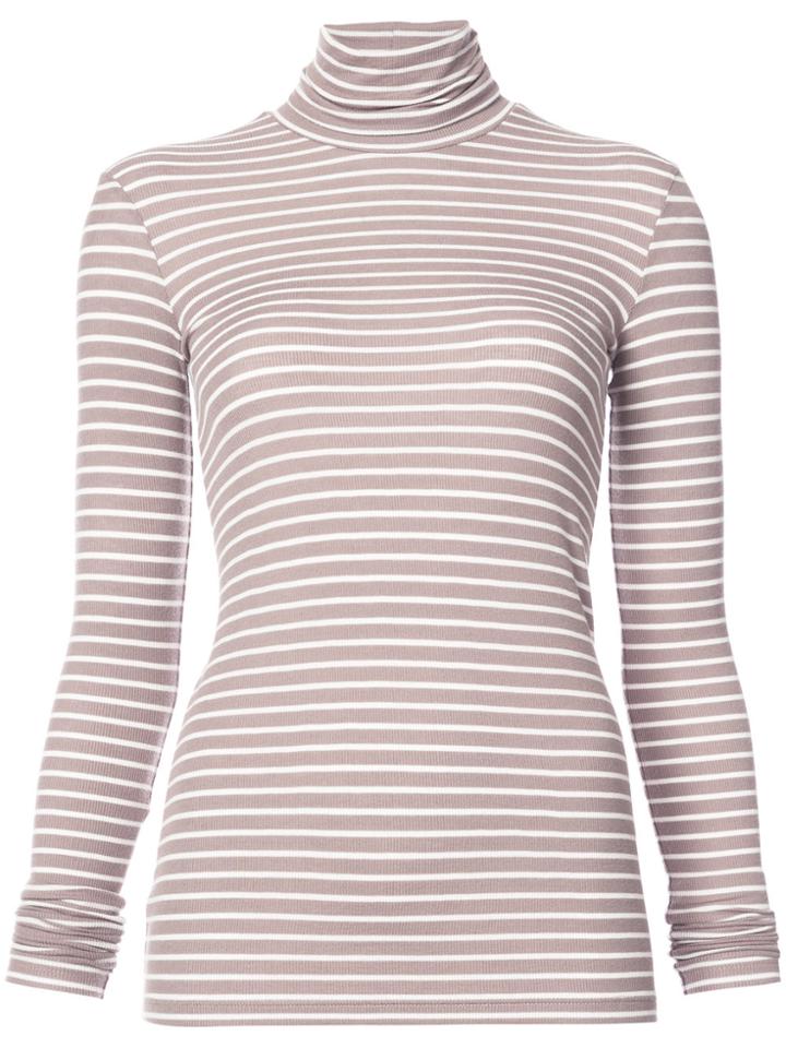 Atm Anthony Thomas Melillo Modal Mock Neck Jersey Top - Brown