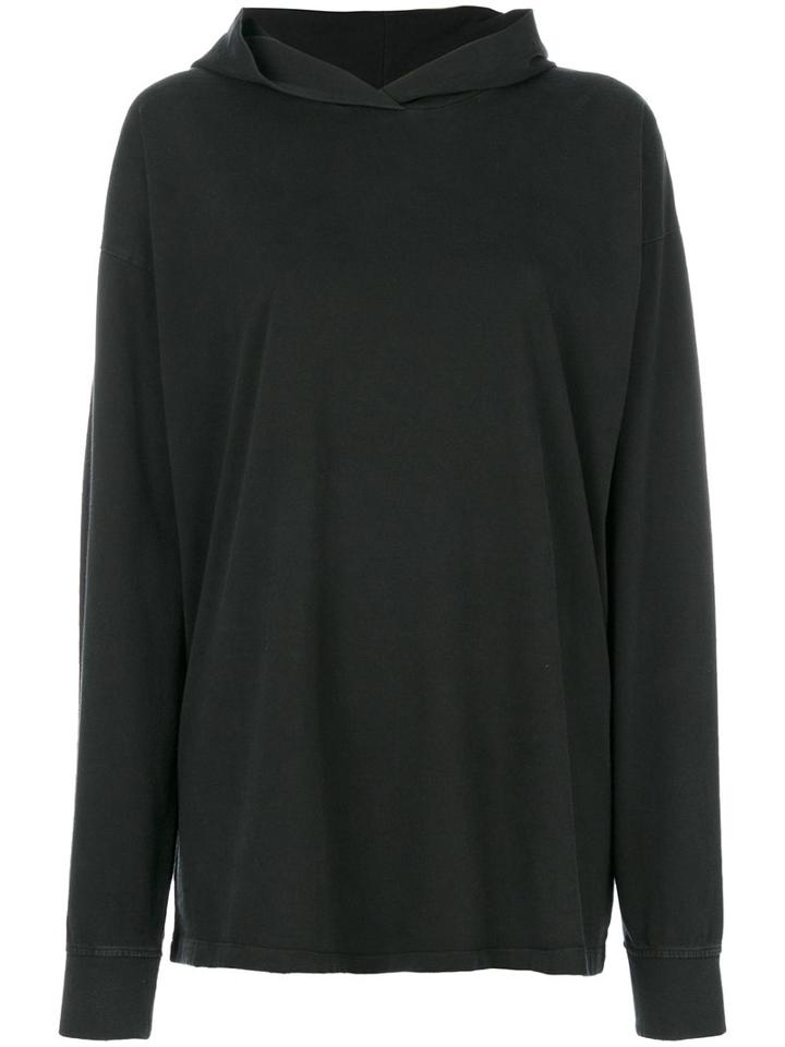 Mm6 Maison Margiela - Sleep Tight Tiger Hoodie - Women - Cotton - Xs, Black, Cotton