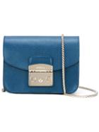 Furla Chain Strap Shoulder Bag, Women's, Blue, Leather