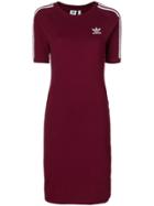 Adidas Fitted T-shirt Dress - Red