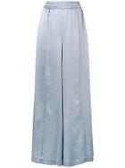 T By Alexander Wang Palazzo Trousers - Blue