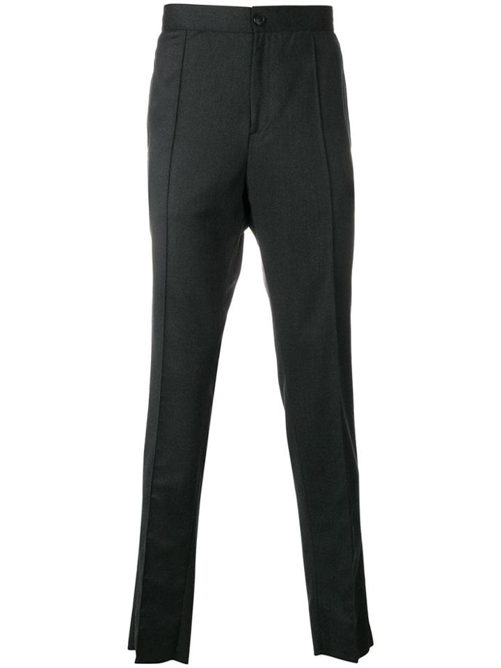 Z Zegna Z Zegna - Man - Wool Drawsting Pants - Grey