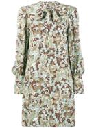 Chloé Pussy Bow Paisley Print Mini Dress - Multicolour