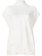 Ermanno Ermanno Lace Detail Jumper - White