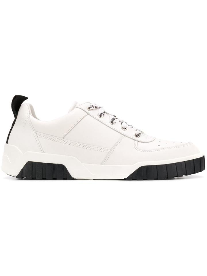 Diesel Classic Lace-up Sneakers - White