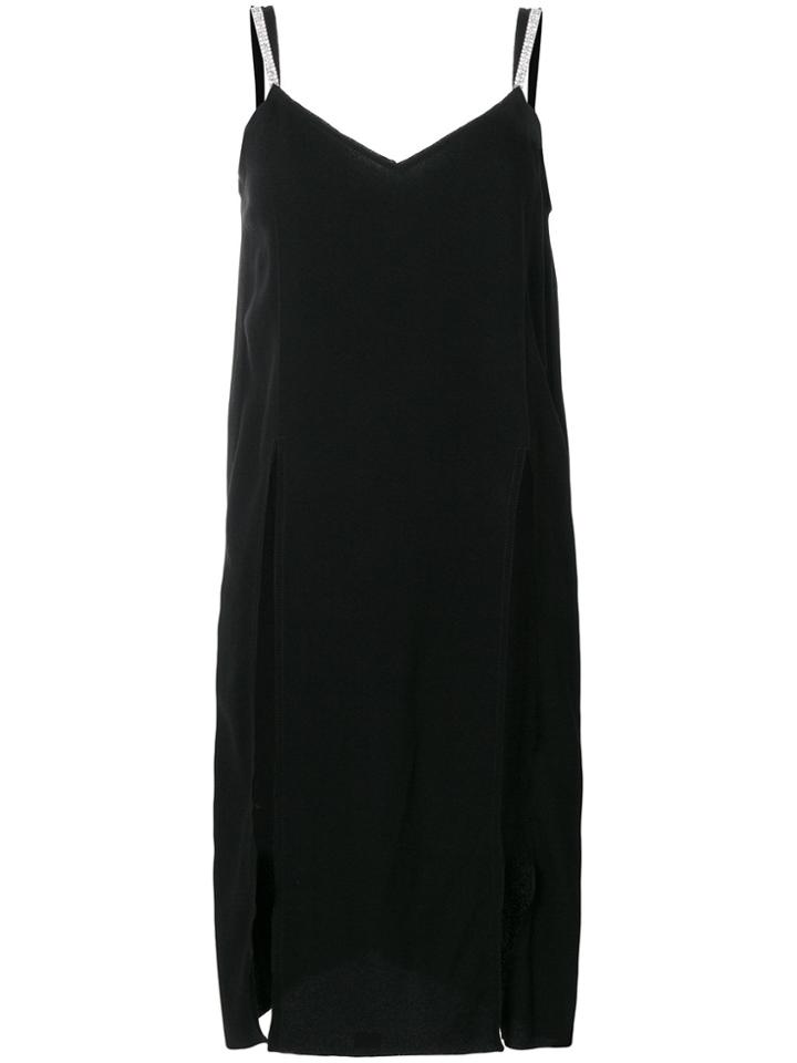 Nina Ricci Crystal-embellished Split-front Camisole - Black