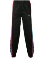 Marcelo Burlon County Of Milan Logo Striped Sweatpants - Black