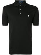 Embroidered Logo Polo Shirt - Men - Cotton - L, Black, Cotton, Polo Ralph Lauren