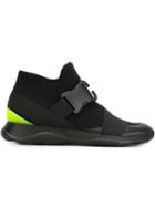 Christopher Kane Safety Buckle Sneakers, Women's, Size: 40, Black, Rubber/neoprene/nylon/leather