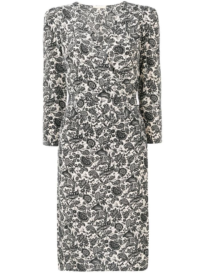 Vanessa Bruno Floral Print Dress - Neutrals