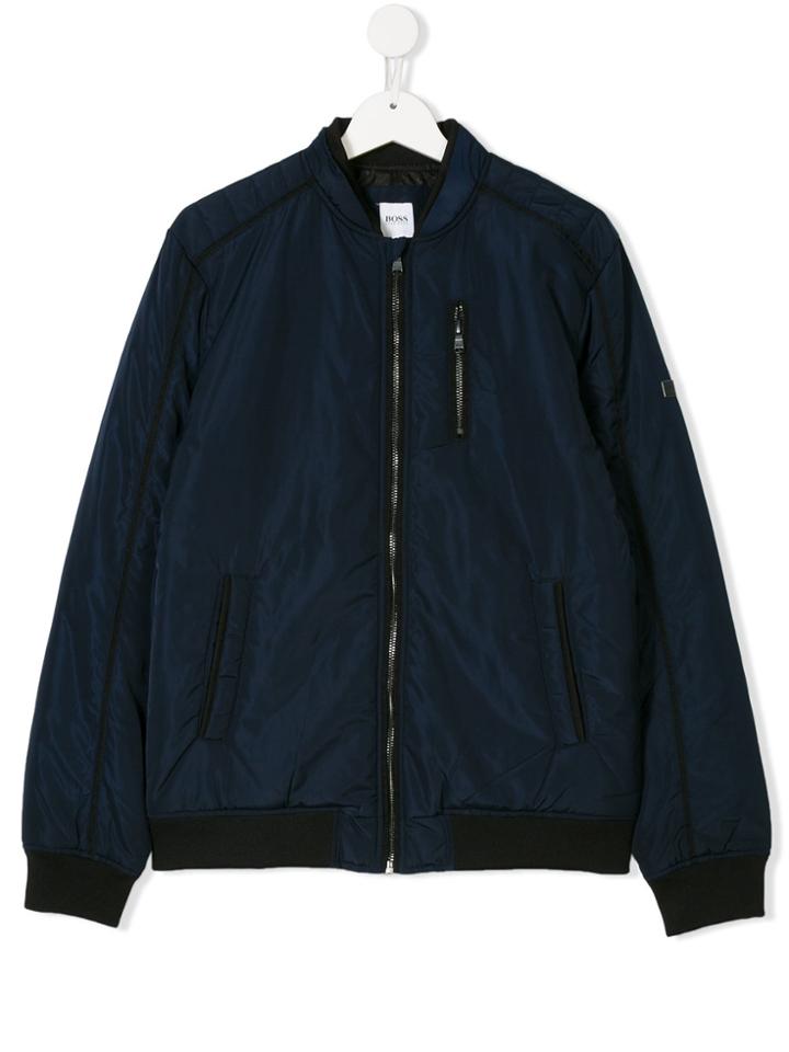 Boss Kids Bomber Jacket - Blue