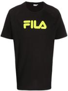 Fila Gary Logo Print T-shirt - Black