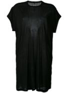 Rick Owens - Stitch Detail T-shirt - Women - Silk/cotton/acrylic/wool - 38, Black, Silk/cotton/acrylic/wool