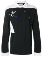 A-cold-wall* Off Centre Buttoned Polo Shirt - Black