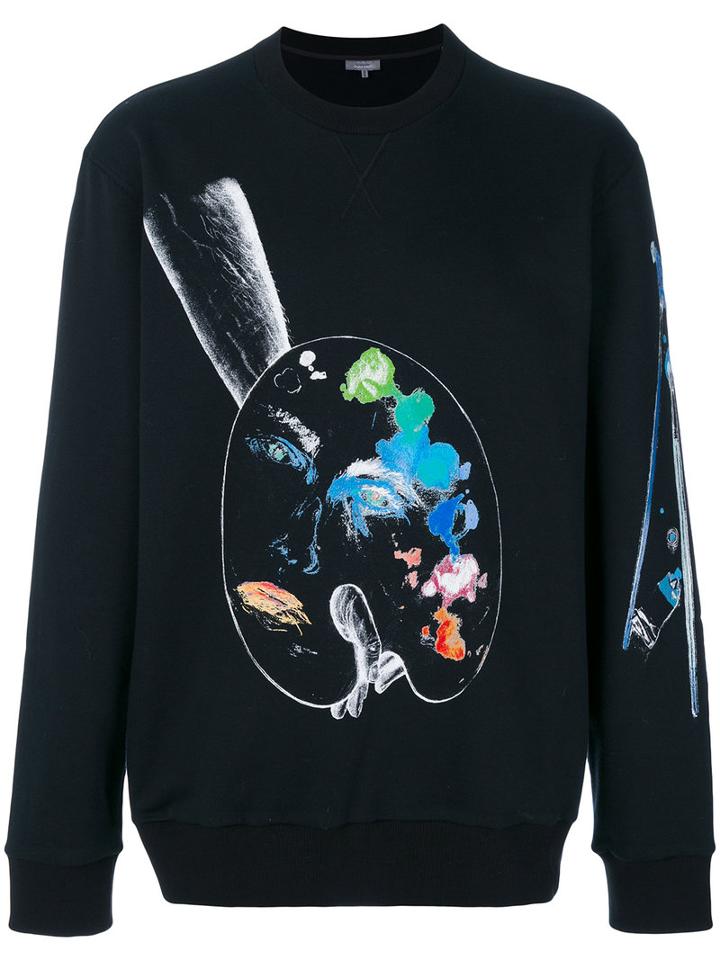 Lanvin - 'palette' Sweatshirt - Men - Cotton - L, Black, Cotton