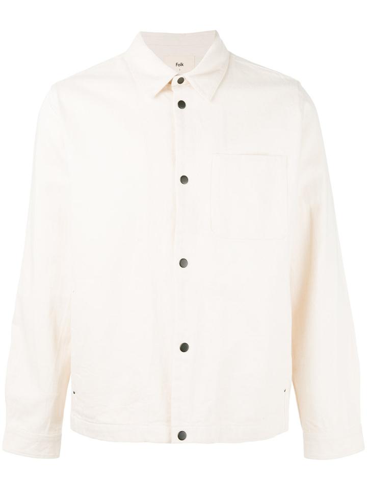 Folk - Denim Jacket - Men - Cotton - 2, Nude/neutrals, Cotton